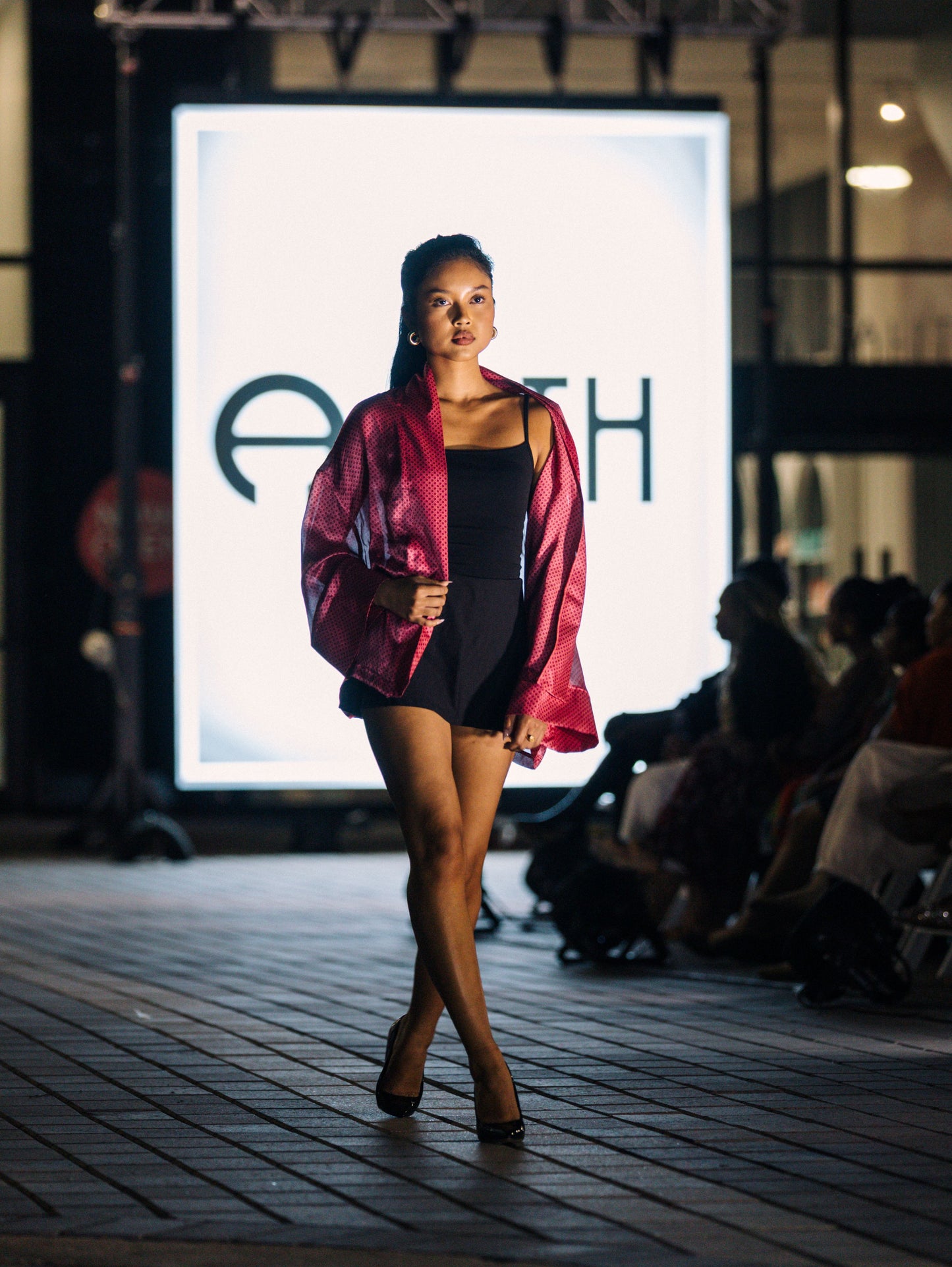 Kimono Aengus - Soie Fuschia