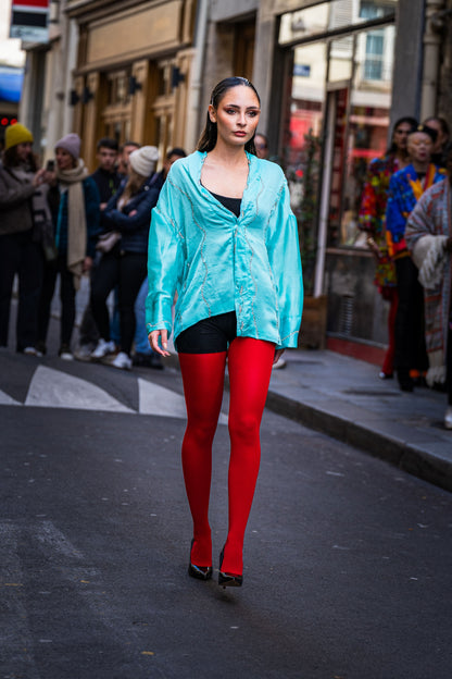 Kimono Aengus - Collection A.Kith x Khush Mizaj - Turquoise