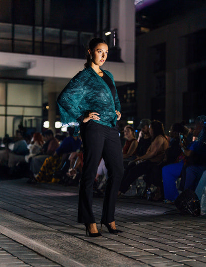 Kimono Aengus - Dentelle verte