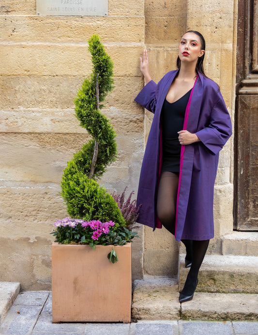 Kimono Antigone - Purple Rain