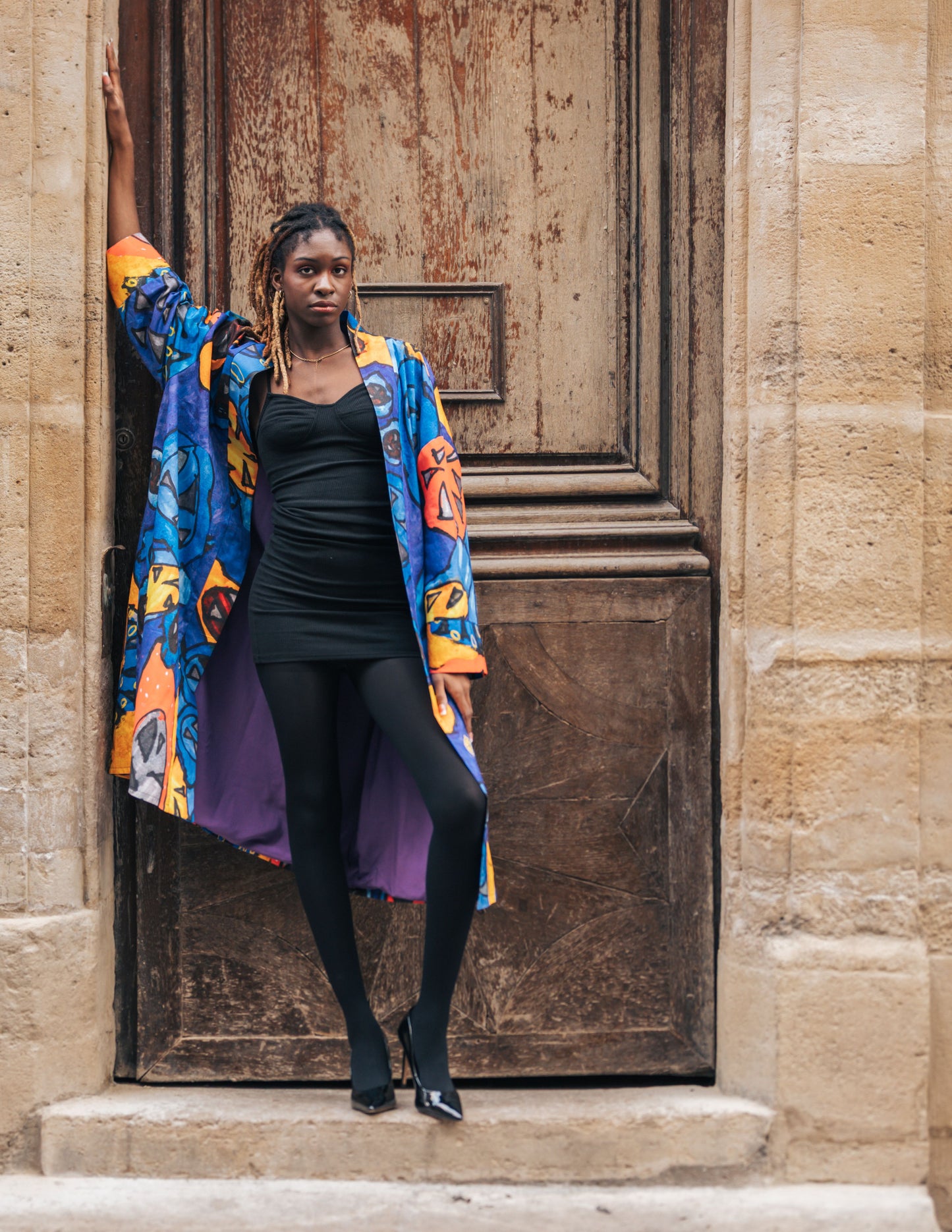 Kimono Antigone - Collection A.Kith x Lemonade Stand Designs - Blue Lemons