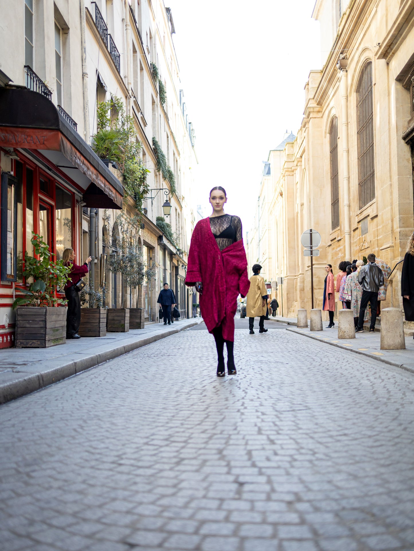 Kimono Antigone - Rose rose