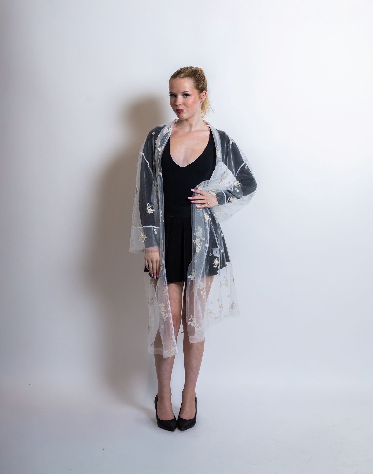 Kimono Antigone - Voile blanc