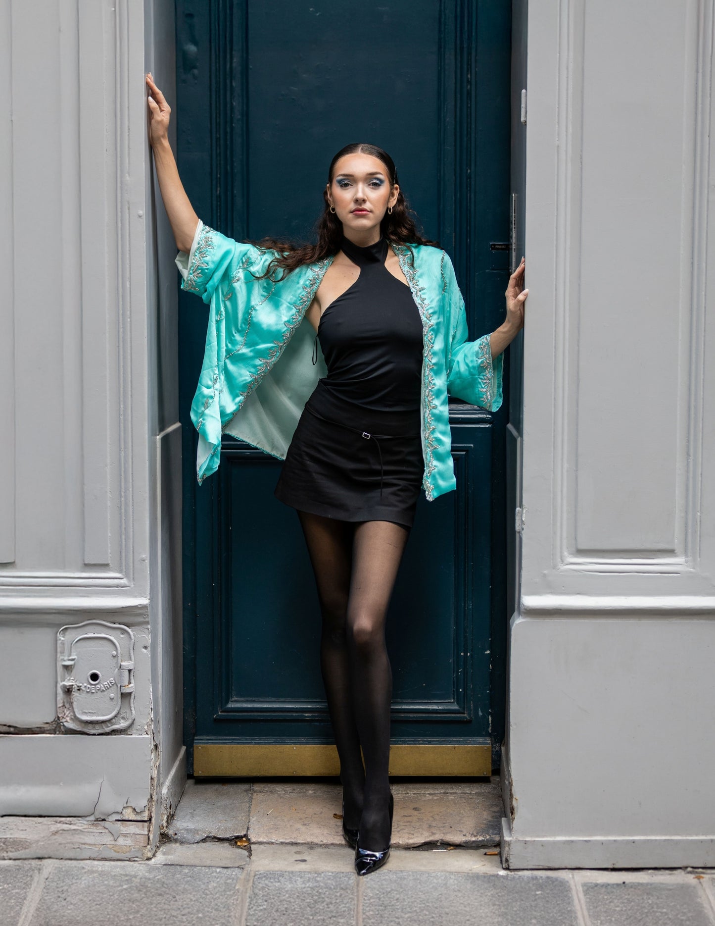 Kimono Aengus - Collection A.Kith x Khush Mizaj - Turquoise