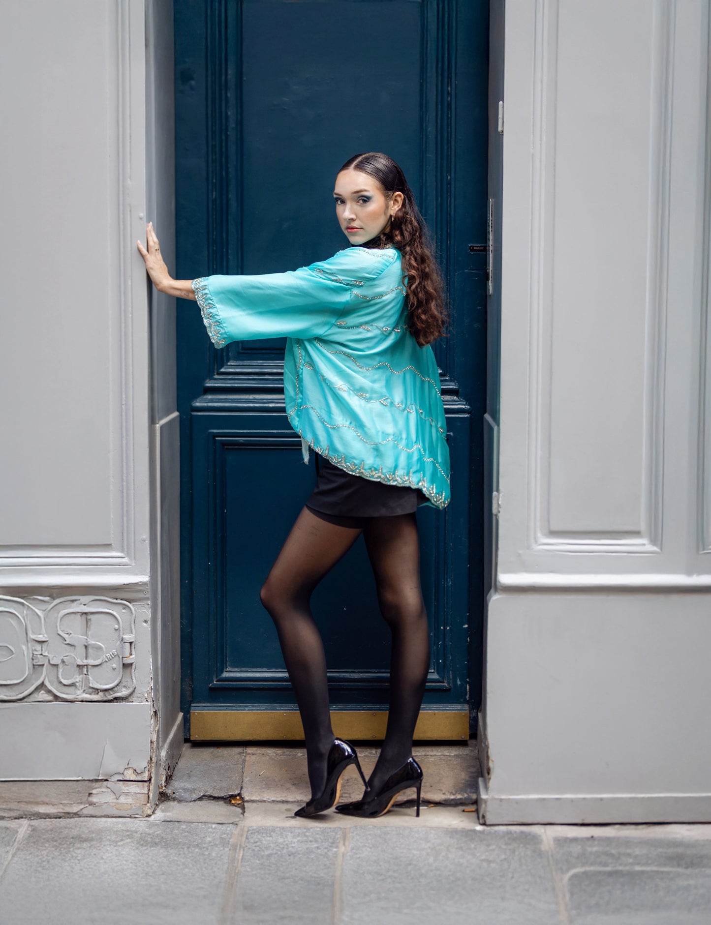 Kimono Aengus - Collection A.Kith x Khush Mizaj - Turquoise